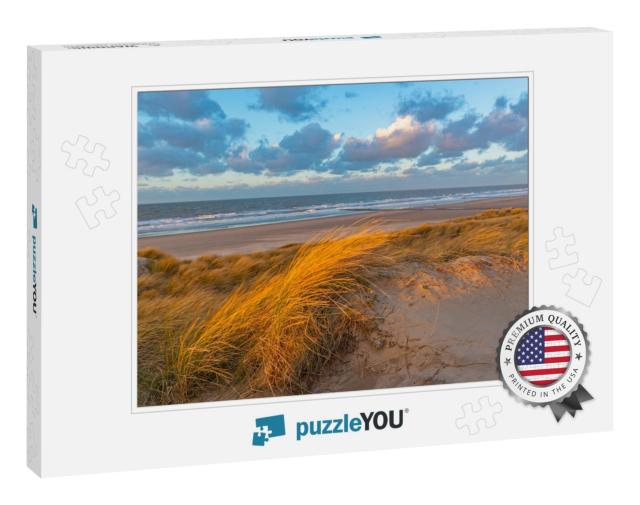 The Wind Blowing Through the Dune Grasses with Blur Motio... Jigsaw Puzzle