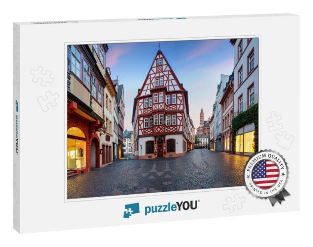 Mainz, Germany. Cityscape Image of Mainz Old Town During... Jigsaw Puzzle