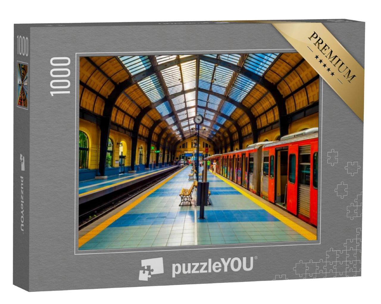 Puzzel 1000 stukjes „Treinstation in Athene Griekenland“