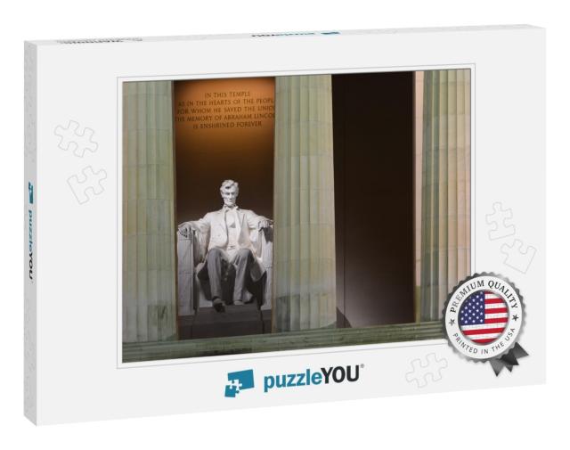 Washington Dc - Lincoln Memorial At Night... Jigsaw Puzzle