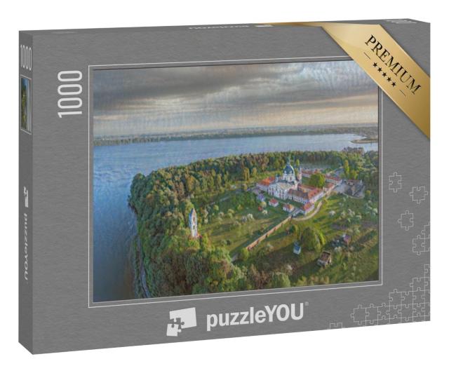 Puzzle 1000 Teile „im Kunst-Stil von Claude Monet - Kloster Pazaislis in Kaunas, Litauen - Puzzle-Kollektion Künstler & Gemälde“
