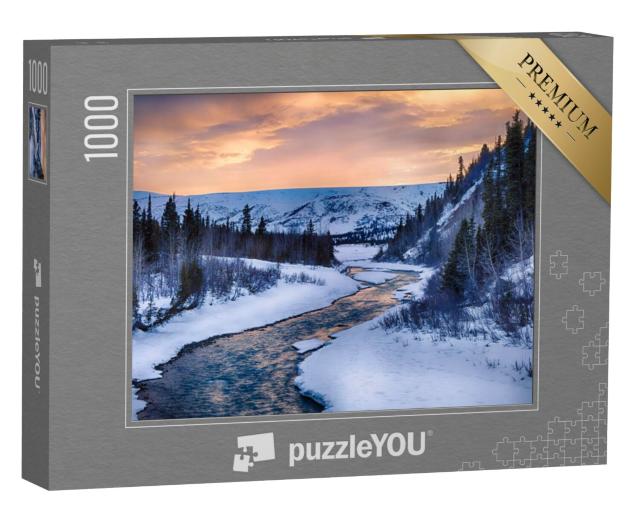 Puzzel 1000 stukjes „Helder water van Phelan Creek, Alaska, VS“