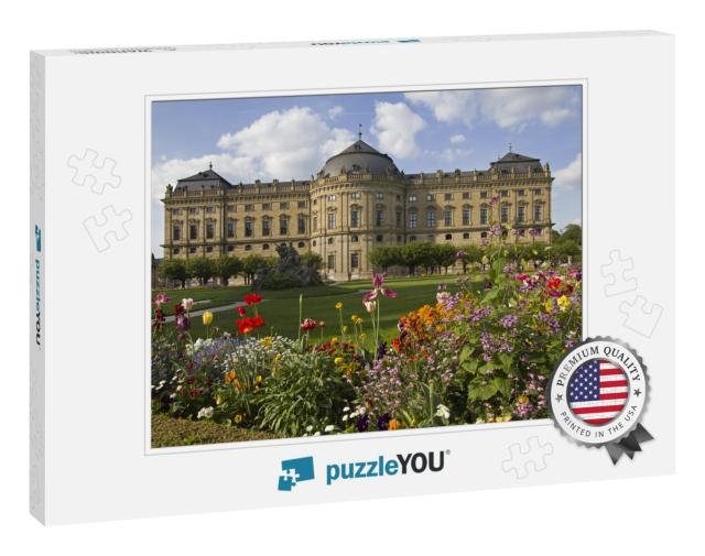 The Wurzburg Residence Building & Formal Garden with Flow... Jigsaw Puzzle