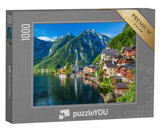 Puzzel 1000 stukjes „Hallstatt, Salzkammergut, Oostenrijk, Alpen“