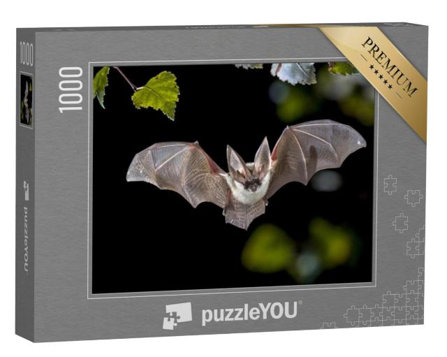 Puzzel 1000 stukjes „Vleermuizenjacht in het bos“