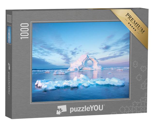 Puzzel 1000 stukjes „IJsberg bij zonsopgang“