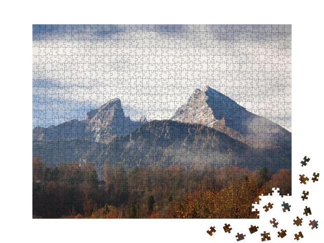 Puzzle 1000 Teile „Herbst am Watzmann, Berchtesgadener Land“