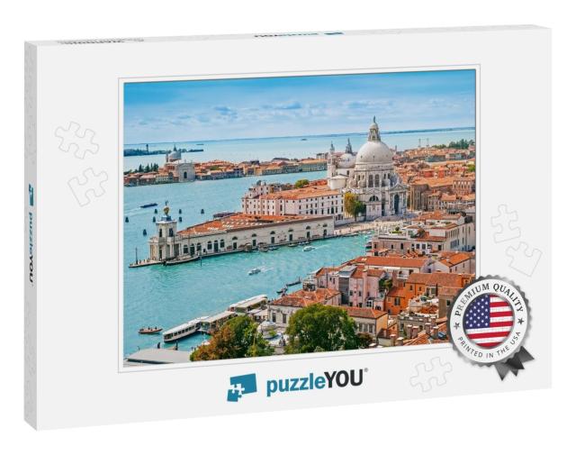 Panoramic Aerial Cityscape of Venice with Santa Maria Del... Jigsaw Puzzle