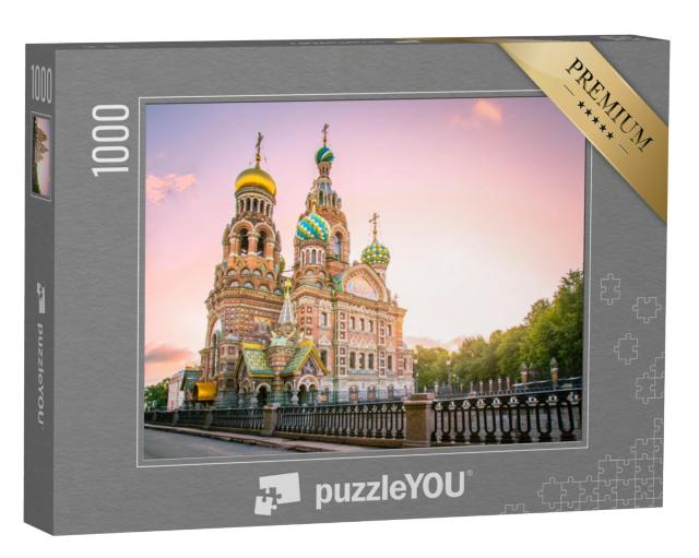 Puzzel 1000 stukjes „Kathedraal van de Verrijzenis van Christus, St. Petersburg, Rusland“