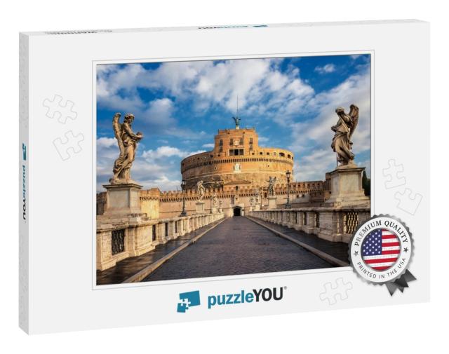 Castel Sant Angelo or Mausoleum of Hadrian in Rome Italy... Jigsaw Puzzle
