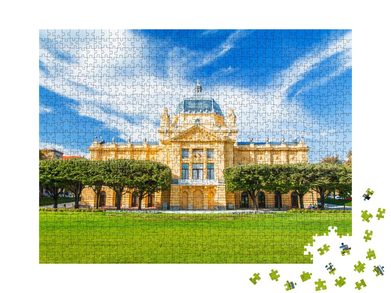 Puzzle 1000 Teile „Kunstpavillon in Zagreb, Kroatien“
