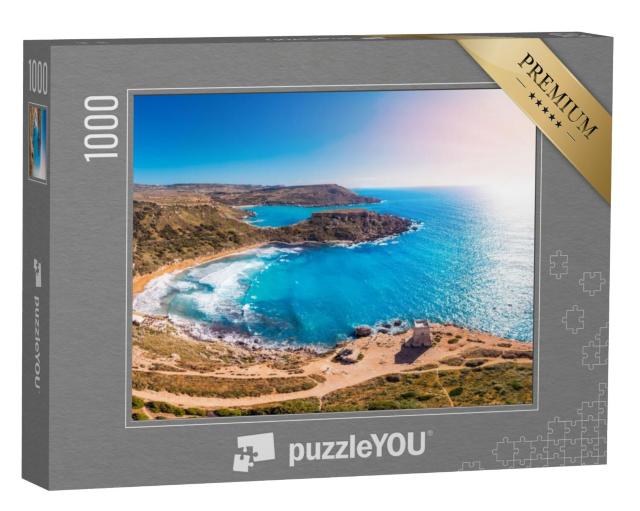 Puzzel 1000 stukjes „Gouden Baai in Malta“