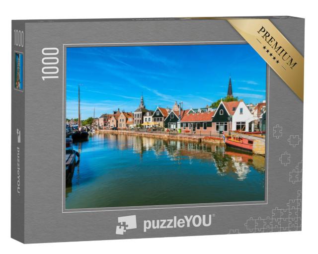 Puzzel 1000 stukjes „Uitzicht op Monnickendam Nederland“