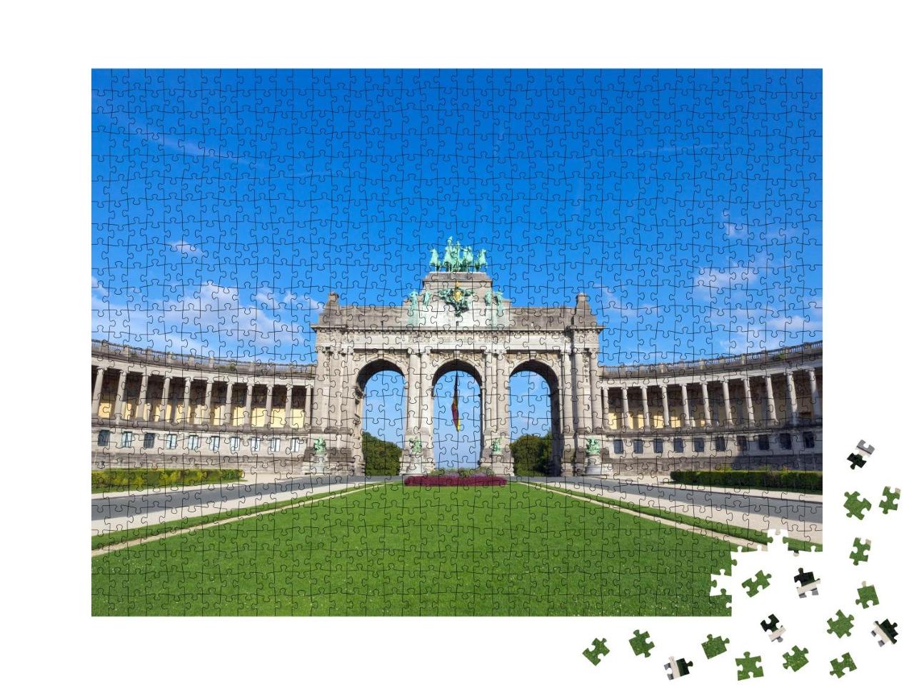 Puzzle 1000 Teile „Triumphbogen im Parc du Cinquantenaire, Brüssel, Belgien“