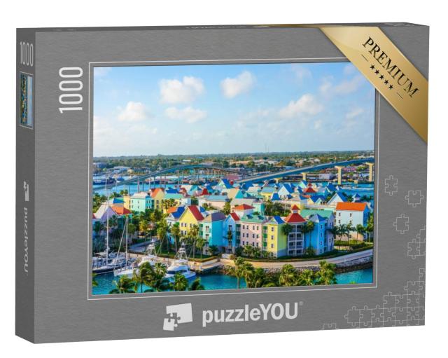 Puzzel 1000 stukjes „Luchtfoto van Nassau in HD, VS“