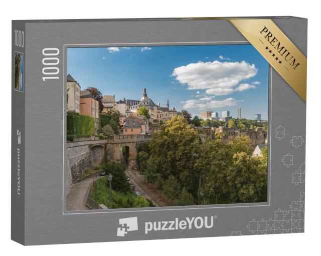 Puzzel 1000 stukjes „Luxemburg Stad, de hoofdstad van het Groothertogdom Luxemburg“