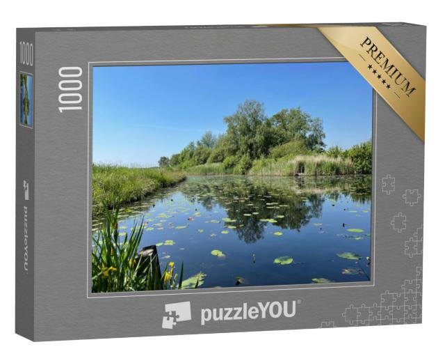 Puzzel 1000 stukjes „Meer in Nationaal Park De Alde Feanen in Friesland, Nederland“