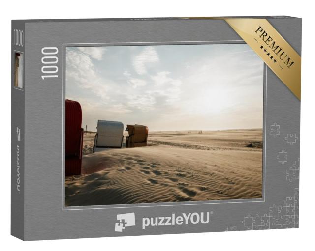 Puzzel 1000 stukjes „Avond boven het Noordzee-eiland Juist, Oost-Friesland, Duitsland“