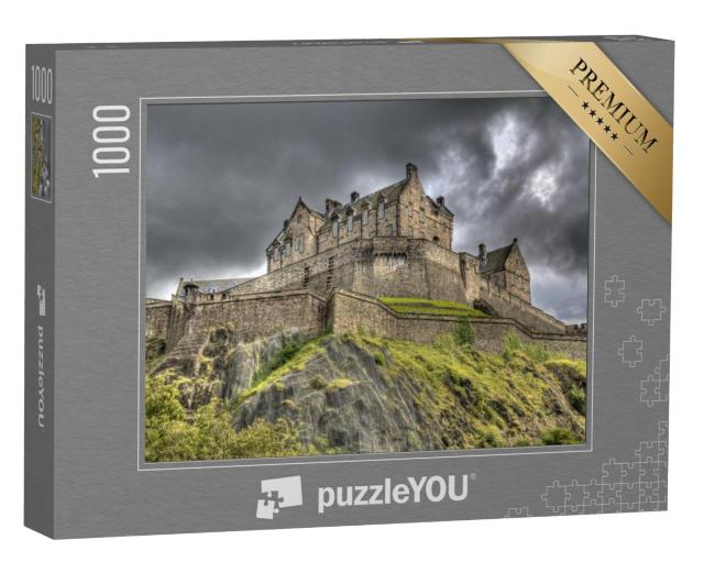 Puzzel 1000 stukjes „Kasteel van Edinburgh op de rots van Castle Rock in Edinburgh, Schotland, Groot-Brittannië“