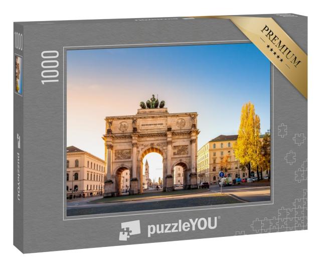 Puzzle 1000 Teile „Das Siegestor: ein Wahrzeichen von München, Bayern“