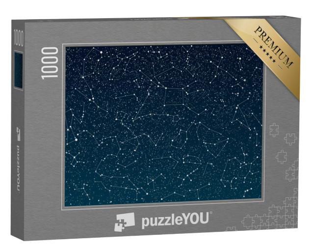 Puzzel 1000 stukjes „Sterren in de donkerblauwe lucht“