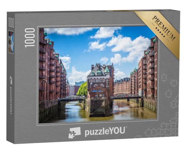 Puzzel 1000 stukjes „Pakhuis in Hamburg“