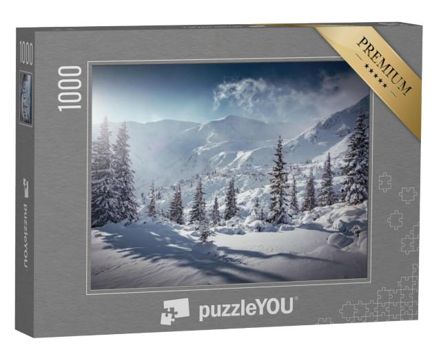 Puzzel 1000 stukjes „Winterlandschap“