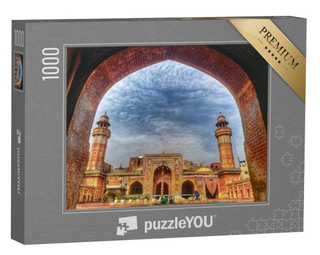 Puzzel 1000 stukjes „Prachtig uitzicht op Wazir Khan Masjid Lahore, Pakistan“