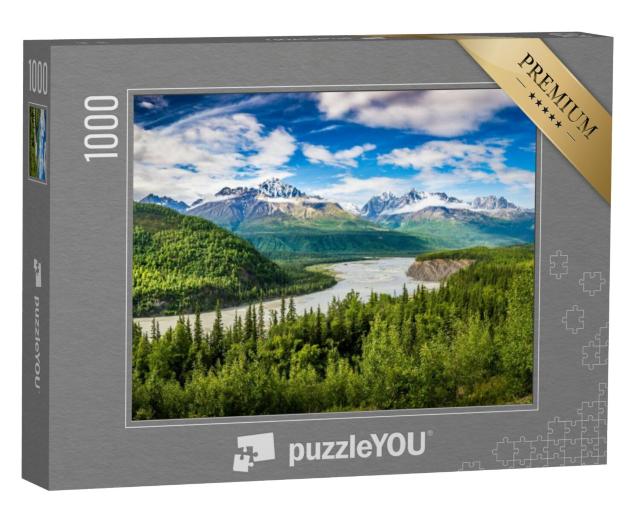 Puzzel 1000 stukjes „Chugach-gebergte in Alaka“