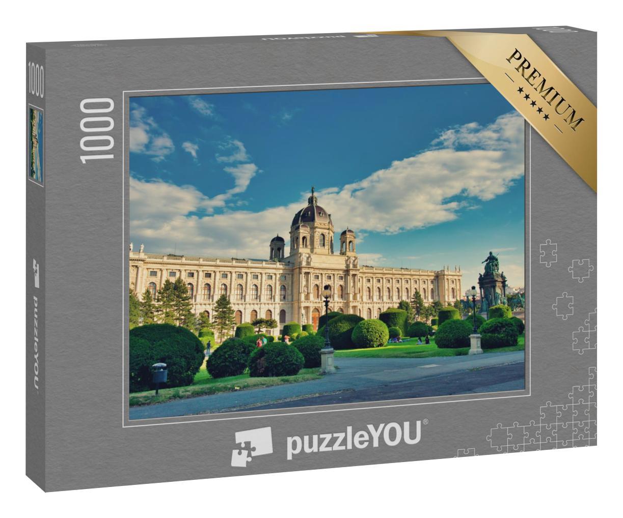 Puzzle 1000 Teile „Maria-Theresien-Platz in Wien“