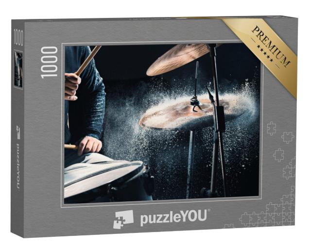 Puzzel 1000 stukjes „Percussionist bij zijn instrument“