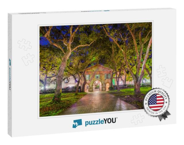 College of Charleston in Charleston, South Carolina, Usa... Jigsaw Puzzle