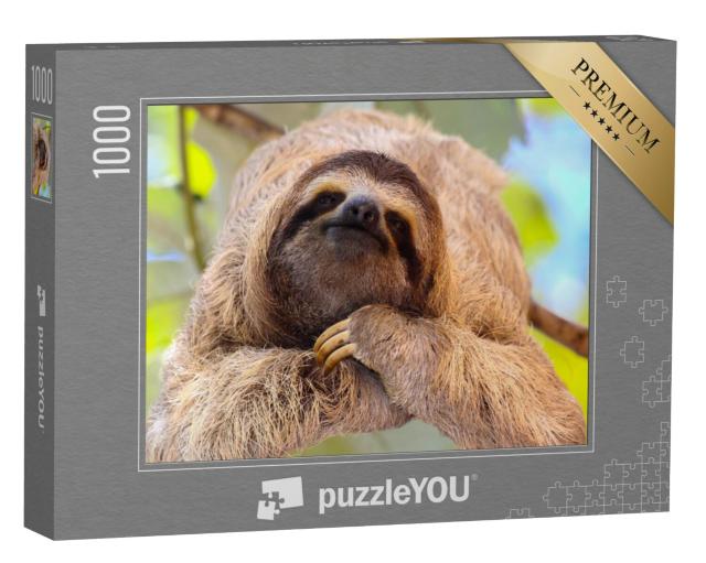 Puzzel 1000 stukjes „Tevreden luiaard“