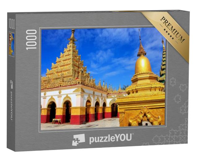 Puzzel 1000 stukjes „Schitterende gouden Mahamuni Pagode in Mandalay, Myanmar“