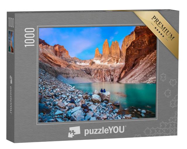 Puzzel 1000 stukjes „Nationaal park Torres del Paine: bezienswaardigheid van Patagonië, Chili“