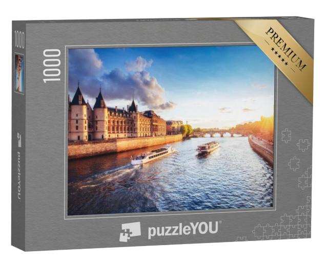 Puzzel 1000 stukjes „Zonsondergang over het Île de la Cité in Parijs“