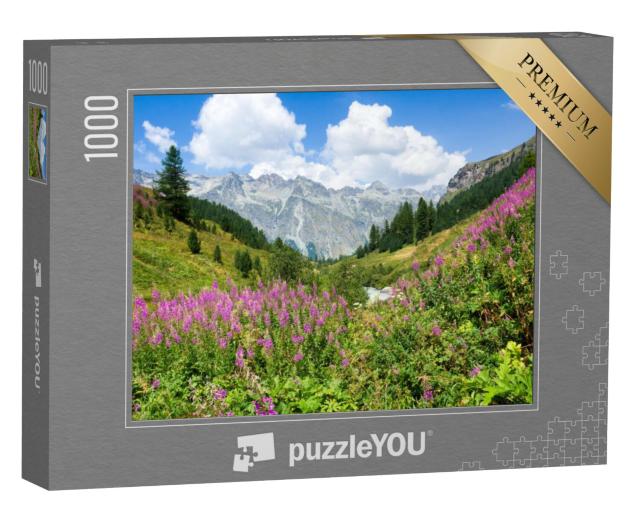 Puzzel 1000 stukjes „Prachtig Oberengadin in de Zwitserse Alpen“