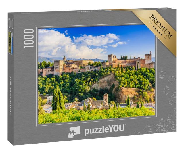 Puzzle 1000 Teile „Beeindruckende Festung Alhambra von Granada, Spanien“