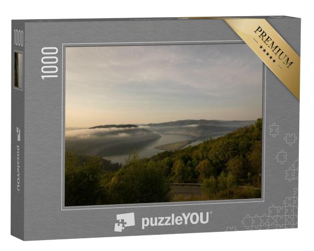 Puzzel 1000 stukjes „Uitzicht op de Edersee in de zomer“