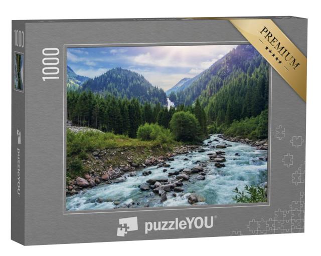 Puzzel 1000 stukjes „De Krimmler Ache in de Hohe Tauern“