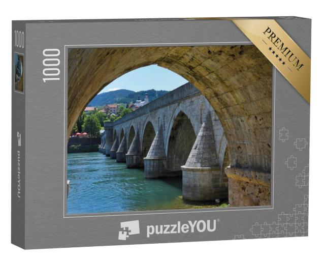 Puzzel 1000 stukjes „Mehmed Pasa Sokolovic Brug over de Drina, Visegrad“