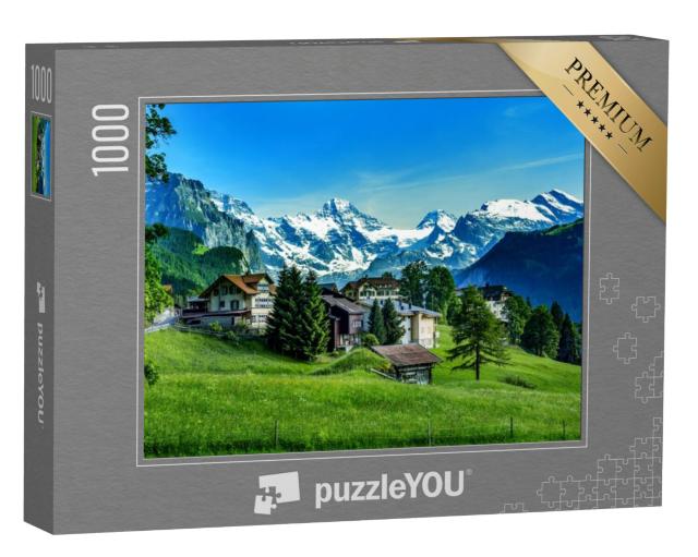 Puzzel 1000 stukjes „Zwitserse Alpen met Jungfraujoch“