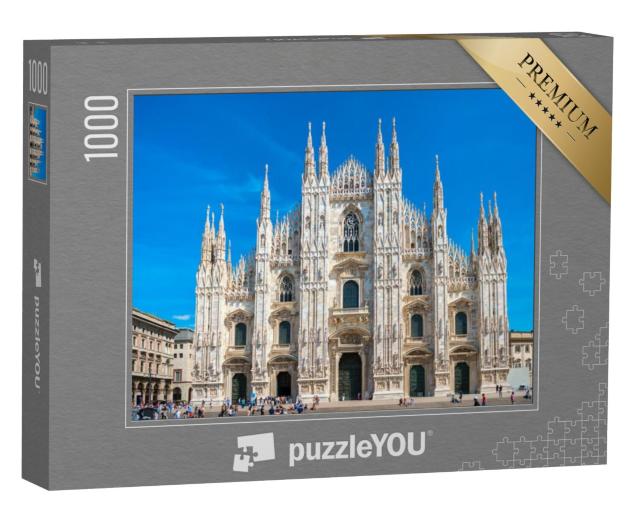 Puzzel 1000 stukjes „De wereldberoemde kathedraal van Milaan, Italië“