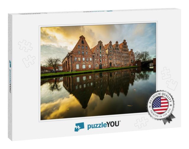 Old Buildings, that Once Were the Salt Storage of Luebeck... Jigsaw Puzzle