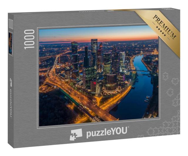 Puzzle 100 Teile „Moskau City International Business Center, Moskau, Russland“