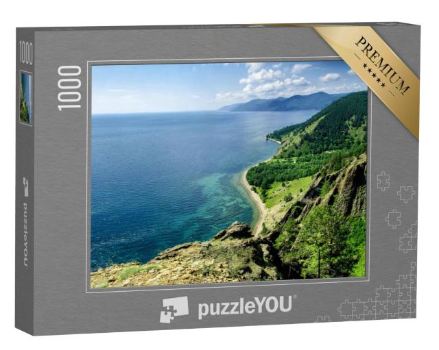 Puzzel 1000 stukjes „Uitzicht over het prachtige Baikalmeer, Rusland“