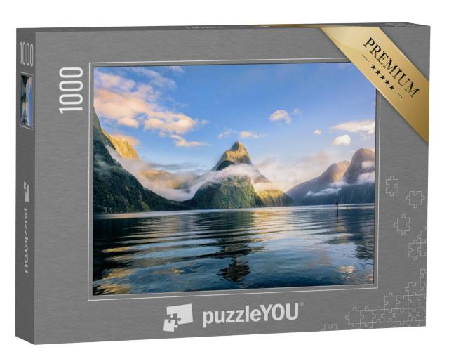 Puzzel 1000 stukjes „Mitre Peak bij Milford Sound“