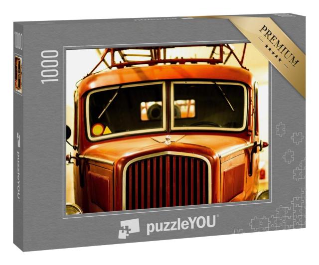 Puzzle 1000 Teile „Retro-Feuerwehrauto“