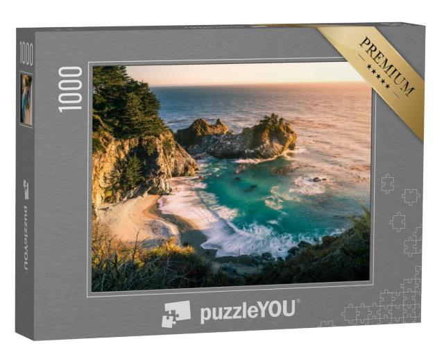 Puzzel 1000 stukjes „Zonsondergang, Big Sur op California State Route 1“