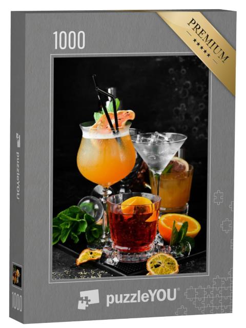 Puzzel 1000 stukjes „Een selectie cocktails“